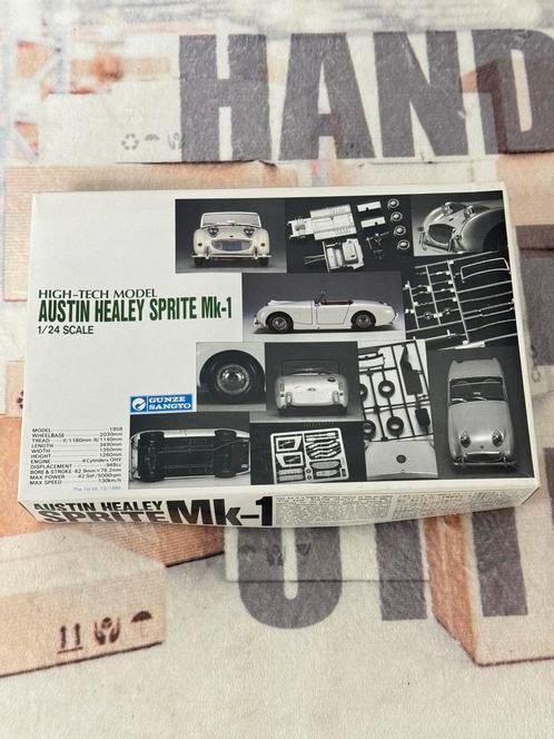 1/24 Austin Healey Sprite Mk-1 Gunze High Tech Model Kit, Hobby en Vrije tijd, Modelbouw | Auto's en Voertuigen, Nieuw, Auto, Groter dan 1:32