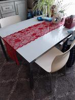 tafel 4 stoelen, Huis en Inrichting, Tafels | Eettafels, Ophalen, Zo goed als nieuw