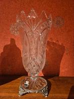 Kristallen vaas, handgeslepen., Antiek en Kunst, Antiek | Vazen, Ophalen of Verzenden