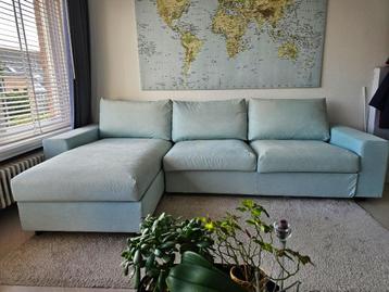 3-zitsslaapbank met chaise longue saxemara lichtblauw VIMLE beschikbaar voor biedingen