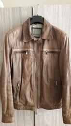 Herenvest leder bruin., Ophalen, Gedragen, Bruin, Milestone