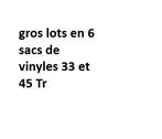 gros lots en 6 sac de vinyles 33 et 45 Tr vendu a l aveugle, Enlèvement, Utilisé