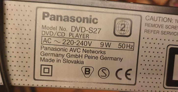 Panasonic DVD-S27, Audio, Tv en Foto, DVD spelers, Gebruikt, Panasonic, Ophalen of Verzenden