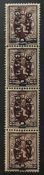 1936 ANTWERPEN 1936(Opdruk 2c) 4stuks + gom., Orginele gom, Ophalen of Verzenden, Postfris, Postfris