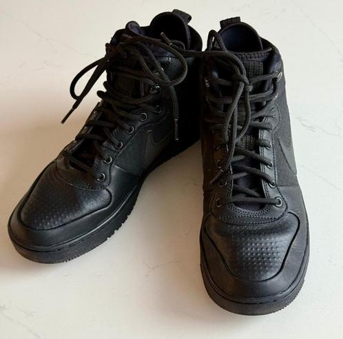 Nike sneakers hoog (Leer), Kleding | Heren, Schoenen, Zo goed als nieuw, Sneakers, Zwart, Ophalen of Verzenden
