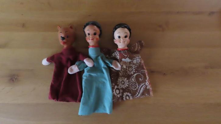 Rikske Fikske Gray Croucher poppenkast nonkel Fons Averbode, Verzamelen, Poppen, Gebruikt, Pop, Ophalen of Verzenden