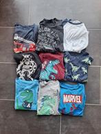 Setje T-shirt lange mouwen (maat 128) 9 stuks, Gebruikt, Jongen of Meisje, H&M, Ophalen of Verzenden