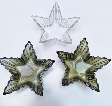 3 stervormige kaarsenhouders art decostijl beschikbaar voor biedingen