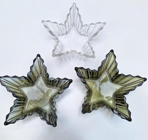 3 stervormige kaarsenhouders art decostijl, Antiek en Kunst, Curiosa en Brocante, Ophalen of Verzenden