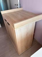 Commode/babytafel en kleerkast in eik fineer, Ophalen, Gebruikt