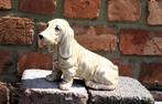 Oud beeld Basset, keramiek made in Japan. Mint., Verzamelen, Dierenverzamelingen, Ophalen of Verzenden, Zo goed als nieuw, Hond of Kat