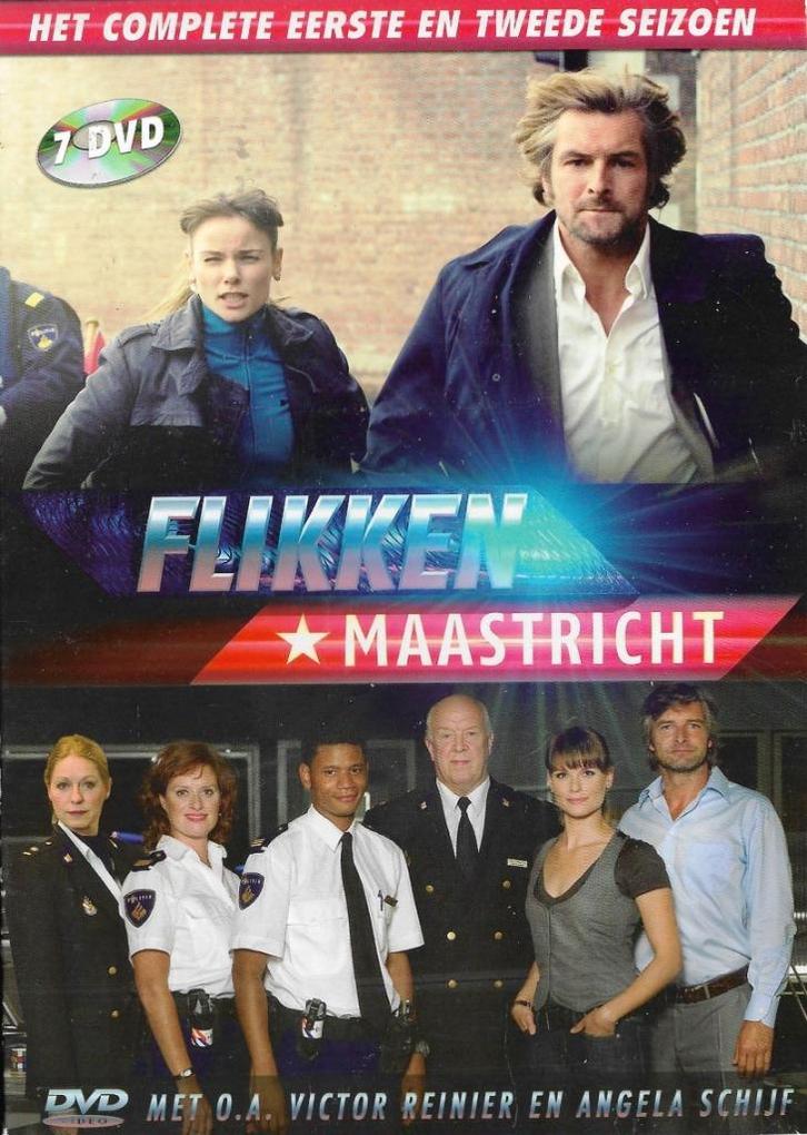 Flikken Maastricht Seizoen 1 & 2, Cd's en Dvd's, Dvd's | Nederlandstalig, Zo goed als nieuw, Actie en Avontuur, Boxset, Alle leeftijden
