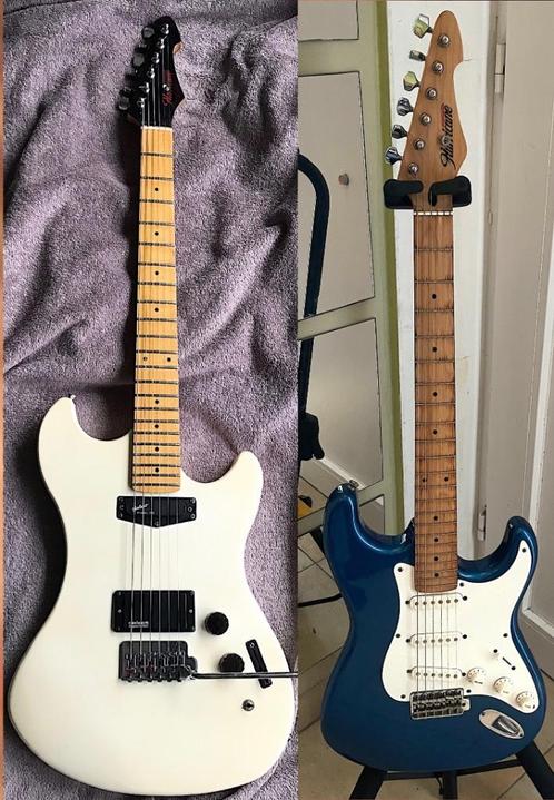 twee Hurricane vintage gitaren, Muziek en Instrumenten, Snaarinstrumenten | Gitaren | Elektrisch, Gebruikt, Solid body, Overige merken