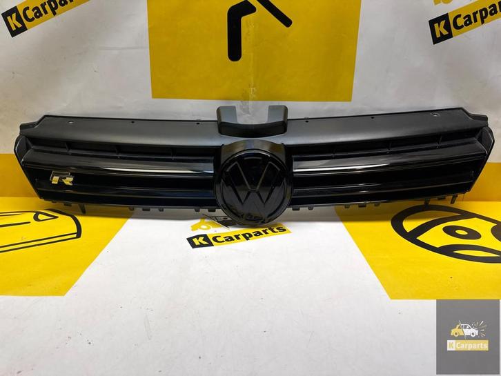 Grill VOLKSWAGEN Golf 7 VII R R20 GRILLE 5G0853653 2012-2017, Auto-onderdelen, Carrosserie, Bumper, Volkswagen, Voor, Gebruikt