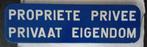 panneau propriété privée en métal. Privaat eigendom, Ophalen of Verzenden