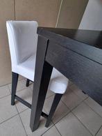 SET: hoge tafel + 4 hoge stoelen + nieuwe hoezen, Zo goed als nieuw, Ophalen