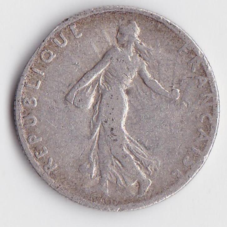 France 50 centimes semeuse argent année 1910, Postzegels en Munten, Munten | Europa | Niet-Euromunten, Frankrijk, Zilver, Verzenden