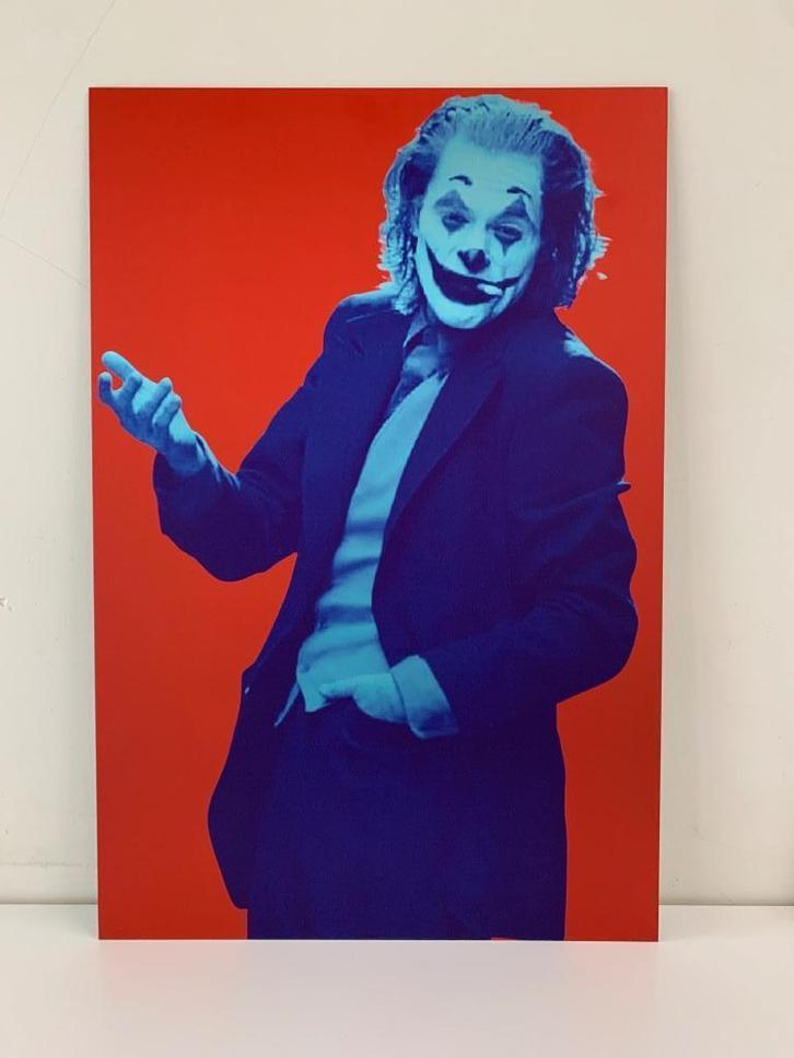 The Joker Wall Art Print op Brushed Aluminium  75x56cm NIEUW, Huis en Inrichting, Woonaccessoires | Wanddecoraties, Nieuw, Verzenden