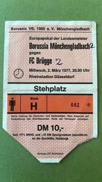 Ticket Borussia Mönchengladbach - Club Brugge 1977, Verzenden, Gebruikt, Overige typen