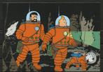 Carte postale : Hergé : Tintin : On a marché sur la lune, Collections, Enlèvement ou Envoi