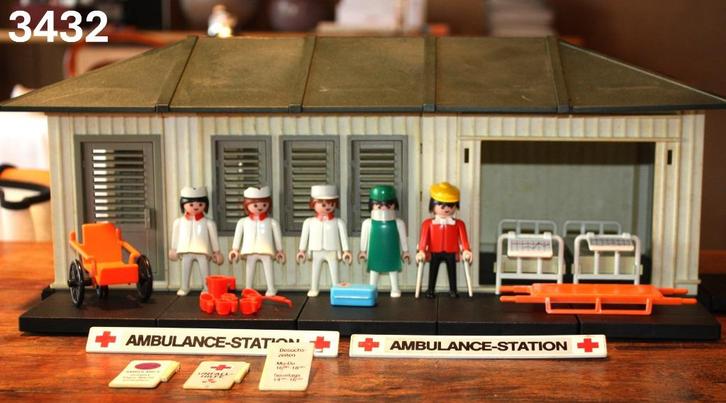Lot vintage Playmobil Ziekenhuis (3432, 3237 & 3215), Kinderen en Baby's, Speelgoed | Playmobil, Gebruikt, Complete set, Ophalen of Verzenden