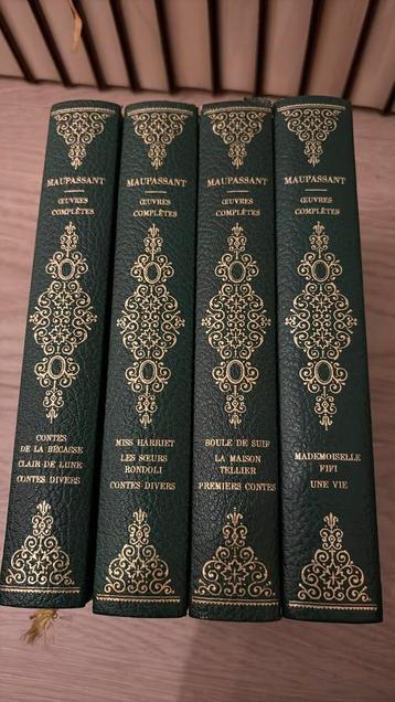 Maupassant - Oeuvres Complètes (4 livres) beschikbaar voor biedingen