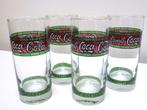 4 Coca Cola glazen glas in lood effect - jaren 80, Verzamelen, Ophalen, Zo goed als nieuw, Frisdrankglas