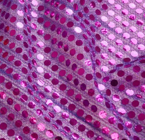 6501) 110x100cm paillettes tissu violet, Hobby & Loisirs créatifs, Tissus & Chiffons, Neuf, Polyester, 30 à 120 cm, 30 à 200 cm