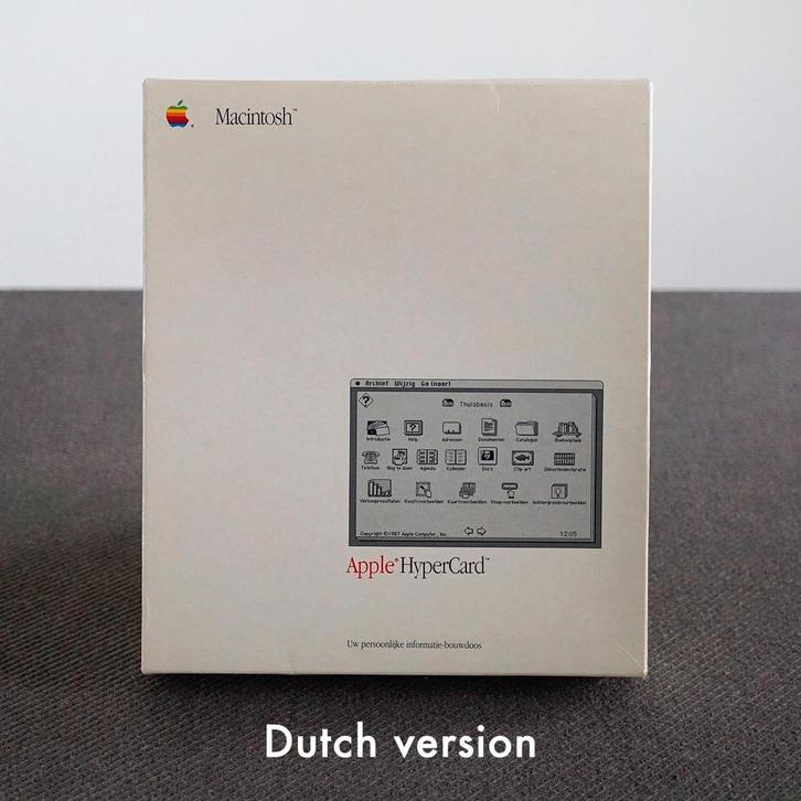 Macintosh HyperCard Box – M0556N/B – (Dutch Version), Informatique & Logiciels, Ordinateurs Vintage, Enlèvement ou Envoi