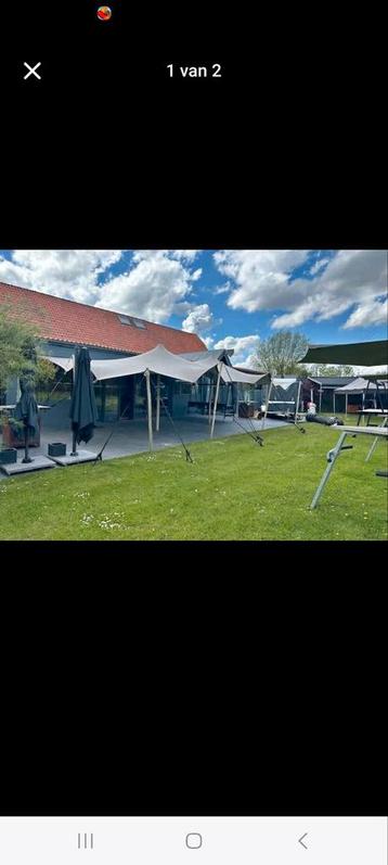 Stretchtent te huur 6.5mx10m, Tuin en Terras, Ophalen of Verzenden