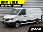 MAN TGE 35 140pk 2.0 Automaat L3H2 Airco Navi Sensoren Camer, Stof, Gebruikt, Zwart, 4 cilinders