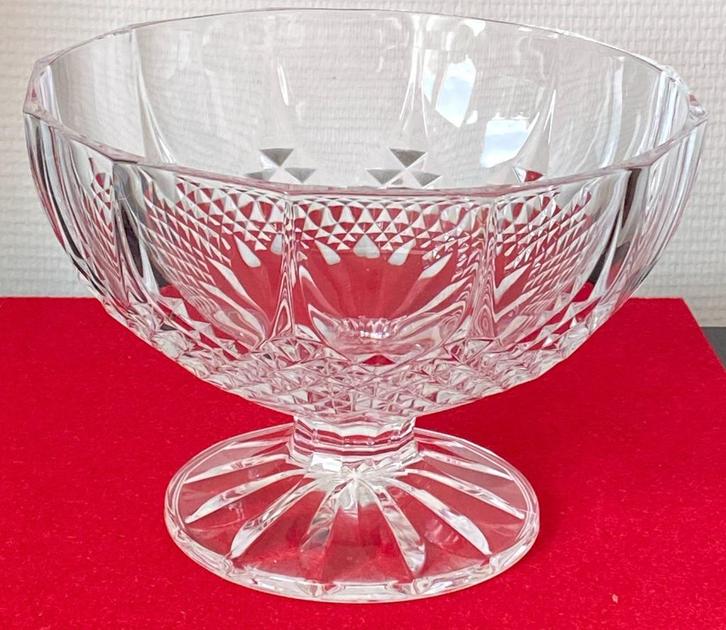 Kristallen schaal op statief, Antiek en Kunst, Antiek | Glaswerk en Kristal, Ophalen of Verzenden