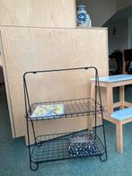 Storage rekje zwart metaal 2 verdiepingen, Ophalen of Verzenden, Zo goed als nieuw