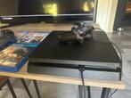 Ps4 slim + games, Games en Spelcomputers, Spelcomputers | Sony PlayStation 4, Ophalen, Met 2 controllers, Slim, 500 GB