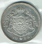 20 francs 1934, FL pos B argent Albert I, Argent, Envoi, Monnaie en vrac, Argent