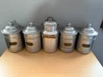5 oude aluminium keukenpotten, Antiek en Kunst, Ophalen of Verzenden
