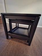 Bijzettafeltjes, Minder dan 55 cm, Zo goed als nieuw, Rechthoekig, Hout
