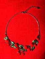 Belle Miss Kersen ketting, Handtassen en Accessoires, Kettingen, Nieuw, Ophalen of Verzenden, Rood, Overige materialen