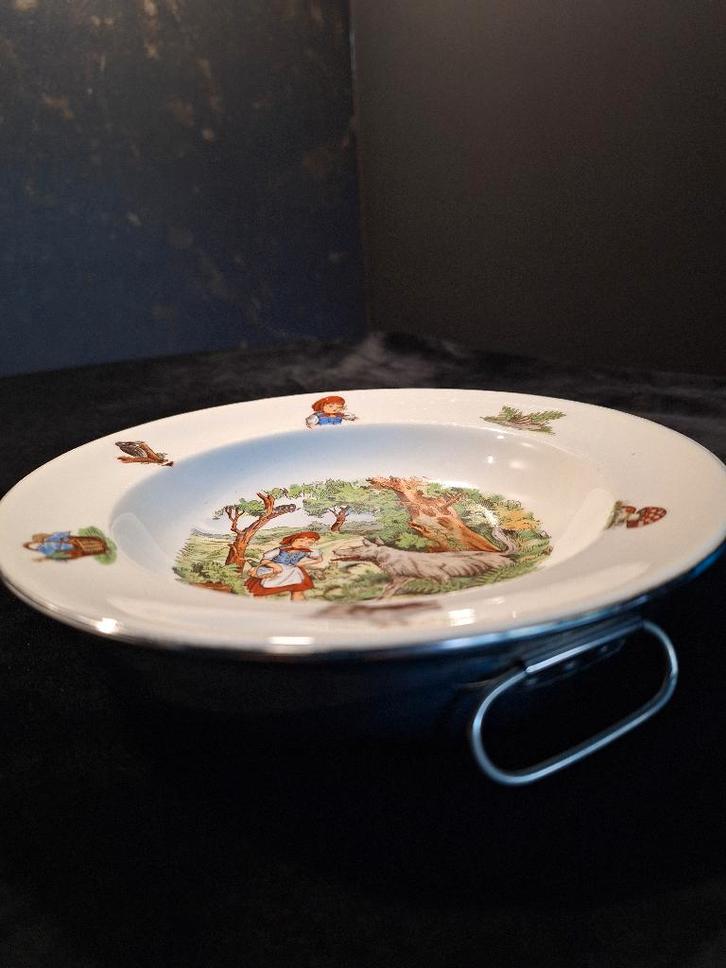 Vintage warmhoudbordje, Antiek en Kunst, Curiosa en Brocante, Ophalen of Verzenden