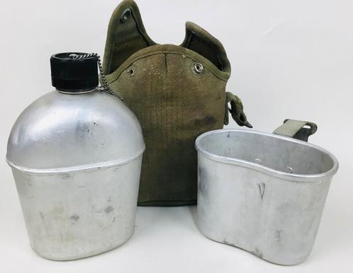 Gourde + gobelet + sac de rangement armée belge ABL 1951, Collections, Objets militaires | Général, Armée de terre, Enlèvement ou Envoi