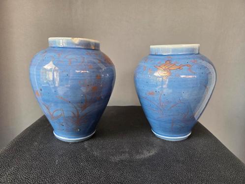 Lusterware vaasjes keramiek, Huis en Inrichting, Woonaccessoires | Vazen, Zo goed als nieuw, Ophalen of Verzenden