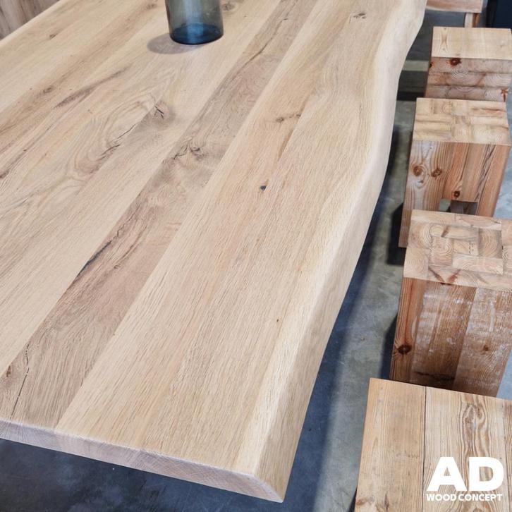 Table en bois, Maison & Meubles, Tables | Tables à manger, Chêne, Enlèvement ou Envoi