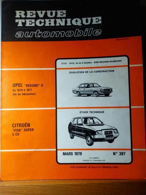 RTA - Citroën Visa Super - Opel Rekord - n387, Auto diversen, Handleidingen en Instructieboekjes, Verzenden