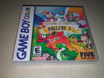 Game & Watch Gallery 3 Game Boy Color GBC Game Case