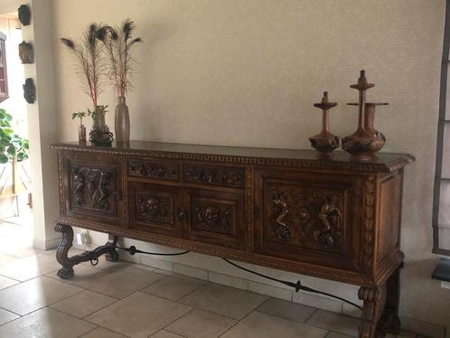 Vintage eetkamer Spaanse stijl, Huis en Inrichting, Kasten | Dressoirs, Gebruikt, Met lade(s), Met deur(en), Ophalen