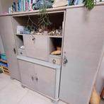 Fifties salonkast, Huis en Inrichting, Ophalen, Gebruikt, 150 tot 200 cm, 150 tot 200 cm