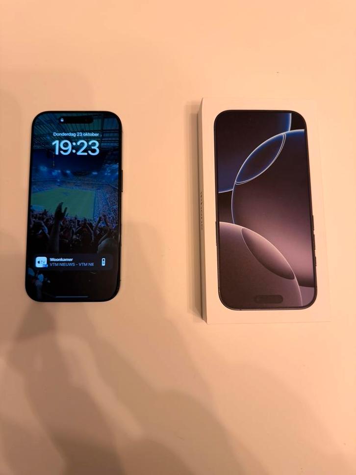 Apple iPhone 16 Pro, Telecommunicatie, Mobiele telefoons | Apple iPhone, 128 GB, iPhone 16 Pro, Zwart, Ophalen of Verzenden