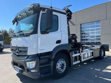 Mercedes Antos 1930 met kraan en containersysteem, Achat, Euro 6, Entreprise, 2 places