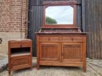 Antiek badkamermeubel + bijpassend nachtkastje, Huis en Inrichting, Ophalen, Gebruikt, 100 tot 150 cm, Met deur(en)