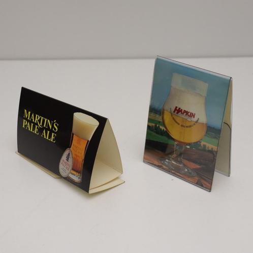 Lot vintage bier tafel reclame - diverse merken, Verzamelen, Biermerken, Gebruikt, Overige typen, Ophalen of Verzenden